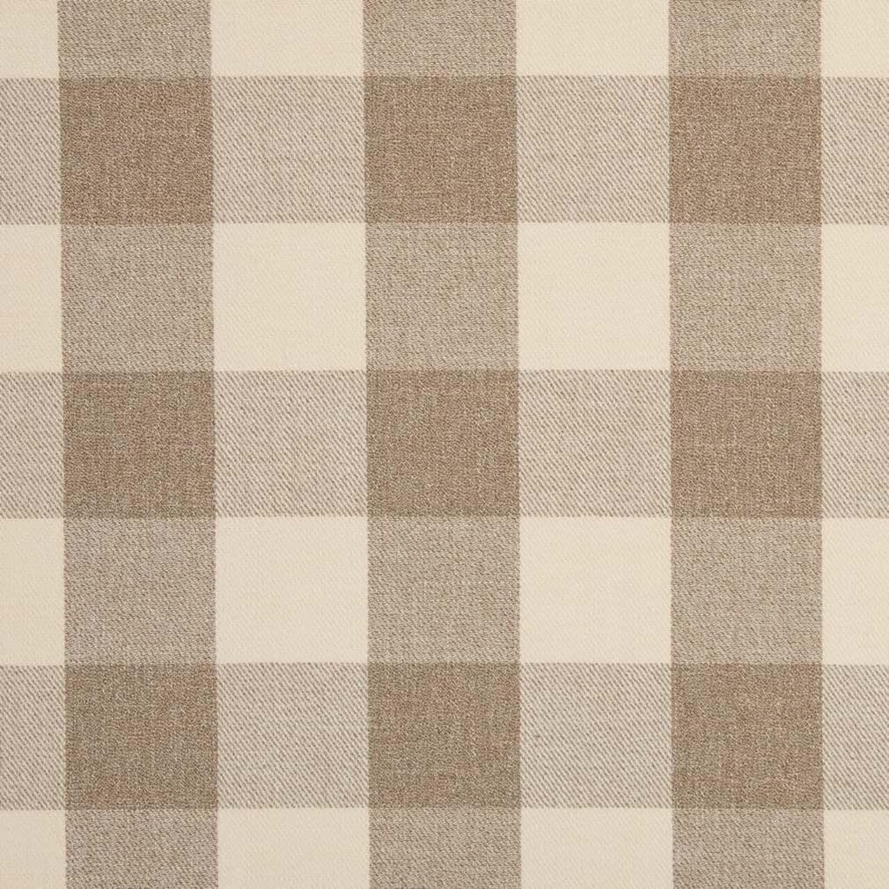 Natural Check Plaid Woven Pattern Upholstery Fabric by The Yard - SKU: Elba Sand